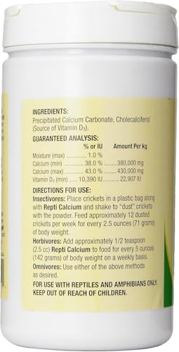 ZooMed Repti Calcium with D3 Reptile Supplement Powder 12-Ounce