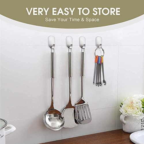 1Pack Small Measuring Spoon Set with Multi-Color Silicone Grip | Food-Grade Stainless Steel, High Precision, Dishwasher-Safe, Easy-Read Markings, Multi-Purpose, Lightweight & Durable - color: Mix-color