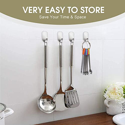 1Pack Small Measuring Spoon Set with Multi-Color Silicone Grip | Food-Grade Stainless Steel, High Precision, Dishwasher-Safe, Easy-Read Markings, Multi-Purpose, Lightweight & Durable - color: Mix-color