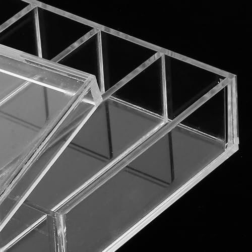 Acrylic Incubation Box with Lid for Specimen and Fish Observation 5 Compartments Easy to Clean Versatile Use Laboratory Petri Dish for Personal Use