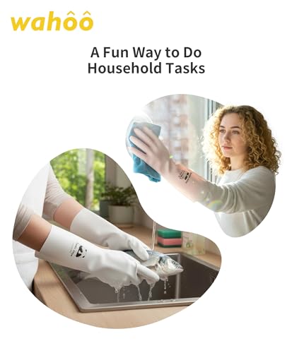 LANON wahoo 3 Pairs Nitrile Cleaning Gloves, 12 Mil Dishwashing Glove,Small | Dishwashing, Latex Free, Skin-Friendly, Dishes Washing, Reusable,DEHP-Free,Non-Slip,Household Colorful Kitchen Nitrile Gloves - color: Mix (Pack of 3), size: Small (Pack of 3)