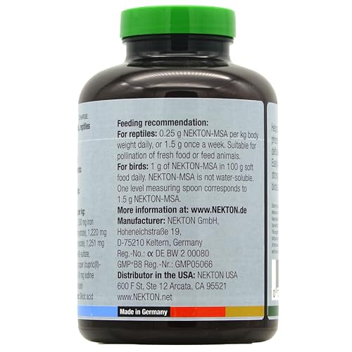 Nekton-MSA Mineral Supplement + D3 for Birds and Reptiles 400g / 14.11oz | Change Size to 400g / 14.11oz - size: 400g / 14.11oz