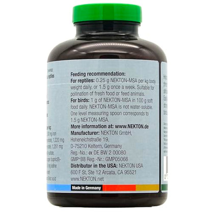 Nekton-MSA Mineral Supplement + D3 for Birds and Reptiles 400g / 14.11oz | Change Size to 400g / 14.11oz - size: 400g / 14.11oz