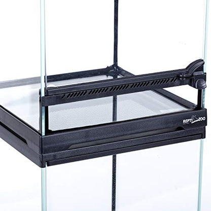 REPTIZOO Mini Reptile Glass Terrarium Tank 8"x8"x8", Front Opening Door Full View Visually Appealing Mini Reptile or Amphibians Glass Habitat - size: 8"x8"x8"