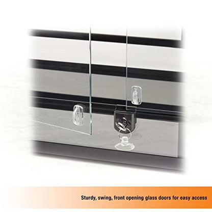 Zilla QuickBuild Reptile 20 Gallon Glass Terrarium Habitat with Swing Door For Geckos, Snakes, Lizards, Frogs, Turtles, and Tortoises, 30" x 12" x 12" - size: 30x12x12