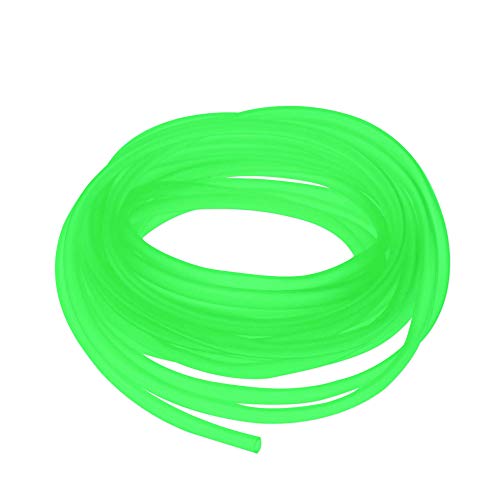 Airline Tubing for Aquarium 16.4 Feet Rubber Fish Tank Air Tubing Standard Colorful Aquarium Hose for Air Pump Black Yellow Green Red Blue (Green) - color: Green