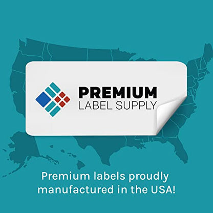 Premium Label Supply 8.5" x 5.5" Half Sheet Self Adhesive Shipping Labels for Laser or Inkjet Printer (4000 Labels) - size: 4000 labels