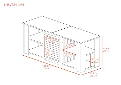 New Age Pet® ECOFLEX® 72" Jumbo Versa Stand, Standard Height Cabinet for Reptile & Small Animal Habitat, Lounge in Maple - color: Maple