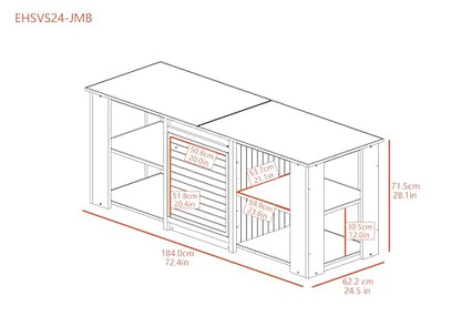 New Age Pet® ECOFLEX® 72" Jumbo Versa Stand, Standard Height Cabinet for Reptile & Small Animal Habitat, Lounge in Maple - color: Maple
