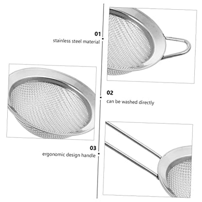 GALPADA 2PCS Stainless Steel Reptile Sand Shovel Sifter Fine Mesh Litter Scoop for Tortoise and Lizard Substrate Cleaning