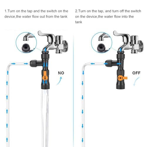 Aquarium Water Changer Fish Tank Gravel Vacuum Siphon Cleaner Kit with Faucet Adapter for Easy Water Changes and Gravel Cleaning