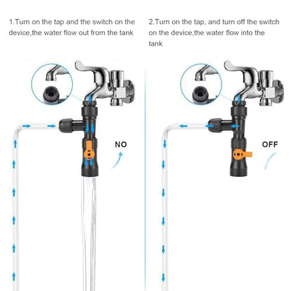 Aquarium Water Changer Fish Tank Gravel Vacuum Siphon Cleaner Kit with Faucet Adapter for Easy Water Changes and Gravel Cleaning