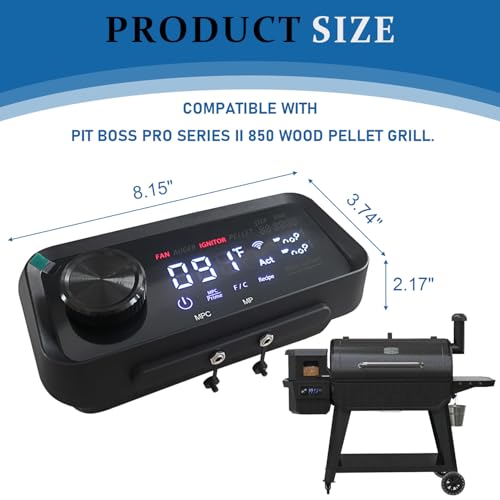 Replacement 80146 Digital PID Control Board Parts for PB850PS2, Compatible with Pit Boss Pro Series II 850 Wood Pellet Grill, Comes with WiFi and Bluetooth Function - size: 80146