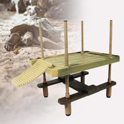 Turtle Basking Platform with Ramp Ladder for Frogs Aquarium