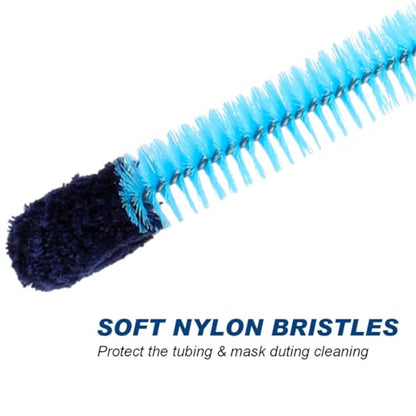 Cpap Tube Cleaning Brush and Handy Brush Flexible Long Stainless Brush (6.27 Feet) and Short Brushes (7.87 Inches) Cpap Tube Clean Brush Cpap Hose Cleaning Brush Kit