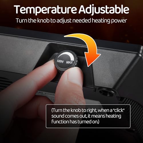 Reptile Heating Panel Temperature Adjustable Reptile Heat Panel for Terrariums, Energy Efficient & Non-Light Heater for Reptiles, Snakes, Crested Gecko,Turtles,Leoparaand Amphibians