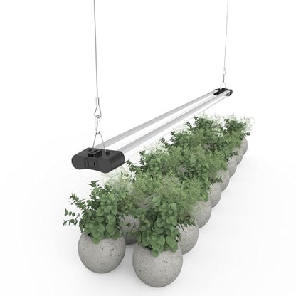 LED Grow Light Full Spectrum Light Linkable 5000K Daylight + 660nm Red Indoor Plant Lighting Fixture (4 FT) - size: 4FT (1-Pack)