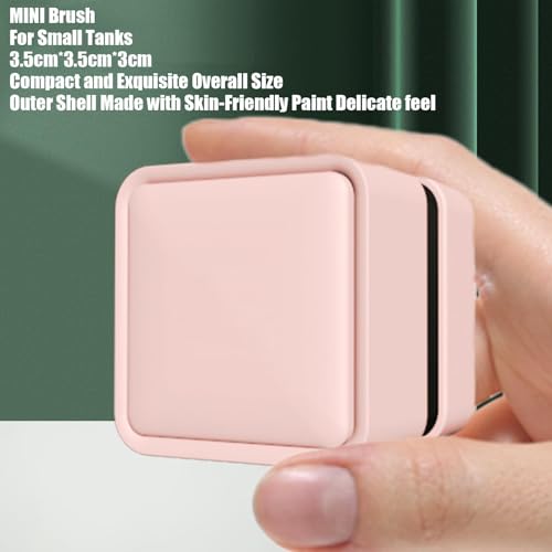 Magnetic Glass Cleaner Small Powerful Algae Remover Brush | Fish Tank Brush for Saltwater Betta Algae Turtle Reptile Terrarium Wall Kitchen Living Room Water - color: Pink
