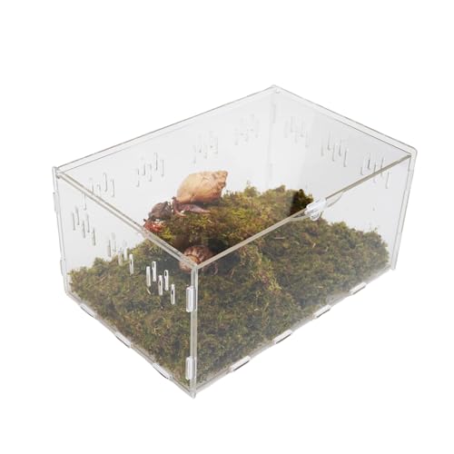 Hermit Crab Tank, Starter Cage Kit with 7 Inch Adjustable Climbing Toys and 3.5oz Substrate