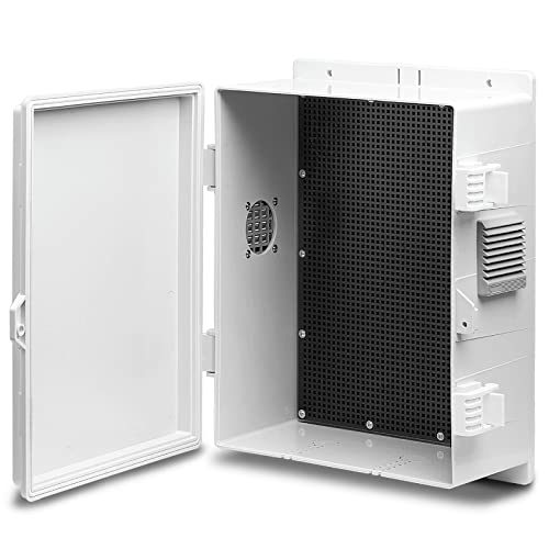 Namunanee Outdoor Electrical Junction Box, ABS Water Resistant Enclosure with Internal Mounting Panel & Hinged Cover, 9.2" H* 7" L* 4.6" W - size: 9.2"H x 7"L x 4.6"W & Standard
