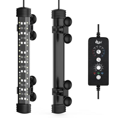 AQQA 26.97 Inch Submersible Aquarium Light, 24/7 Mode Fish Tank Light | 7 Adjustable Angles, 9 Color Options, 4 Rows Beads, Dimmable & Timer Control, IP68 Waterproof Full Spectrum Plant Light - size: 26.97In ( For 27.56''-53.94'' Length Fish Tank)