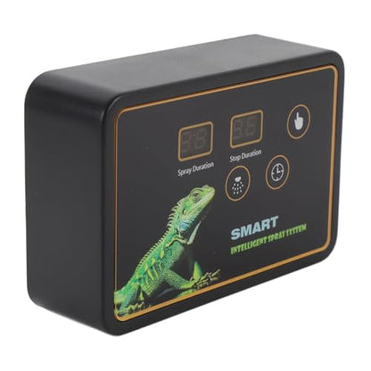 Rainforest Tank Timer Misting System with 360° Adjustable Nozzles, Intelligent Timer for Reptile Mister, Quiet Operation (US Plug)