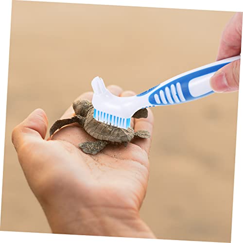 Aquarium Tools Scrubbing Brush for Fish Tank Turtle Shell Cleaning Brush Reptile Tank Accessories Reusable Material Double-Sided Design