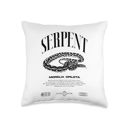 Carpet Python Modern Reptile Keeper Streetwear Throw Pillow - size: 16x16
