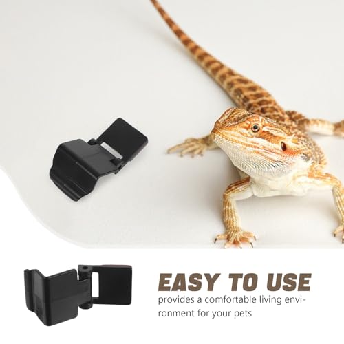 10pcs Turtle Box Accessories: Terrarium Lid Clips - Plastic Tank Lid Lock Buckles Anti-Escape Accessories for Reptile Fish Turtle Aquarium Enclosure