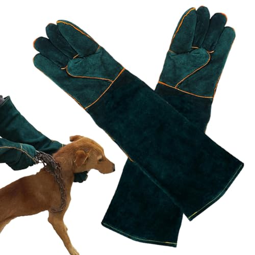 Bite Proof Animal Handling Gloves, Dog Training Gloves, Multipurpose Pet | Glove For Grabbing Reptile, Grooming, Trips To Vet, - size: 60CM