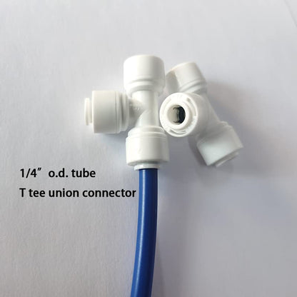Malida 1/4 inch O.D. Length 32.8ft(10 meters) RO Water Tubing, Hose Pipe for RO Water purifiers System,+ 1/4 O.D quick connector 10pcs