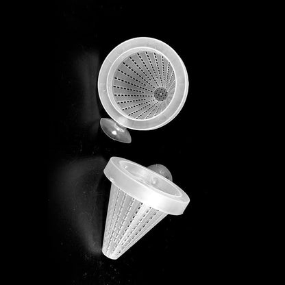 4PCS Aquarium Nematode Feeder, which Comes with Suction Cups for, and Aquarium Live Red Worm Feeding Cone Cups