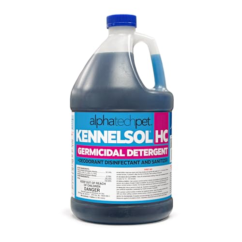 ATP KennelSol HC 1-Step High Disinfectant Cleaner for Kennels, 1 Gallon | EPA-Registered, super-high concentration formula, industrial-strength detergent and deodorizer for veterinary clinics