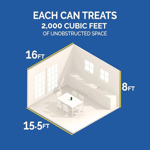 Hot Shot No-Mess! Fogger With Odor Neutralizer 3 Count-1.2 Ounce Cans, Kills Hidden Bugs, No Need To Turn Off Pilot Lights | Kills Hidden Bugs on Contact, Use in Apartments, Homes, Attics, Basements, Cabins & More, Treats 2,000 Cu. Ft., Non-Staining - siz