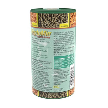 Tetra ReptoMin Select-A-Food for Aquatic Turtles & Amphibians | Includes Tetra ReptoMin Staple Diet, Tetra BabyShrimp Treats & Mini Krill Treats, Provides Variety To Support Overall Health - size: 1.55 Ounce (Pack of 1)