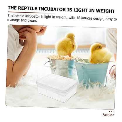 GANAZONO Observation Reptile Egg Incubator 16 Egg Hatching Box for Gecko Lizard Turtle