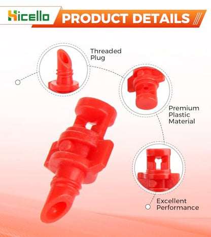 Micro Sprayer Irrigation System 250PCS 360 Degree Misting Nozzle Irrigation | Sprinklers Sprayer For Garden 0.15IN Drill Diameter Not For 1/4 Inch Hose, 360 Degree Cover Area : 0.9 - 1.1 m - size: 250pcs-360DR-Red