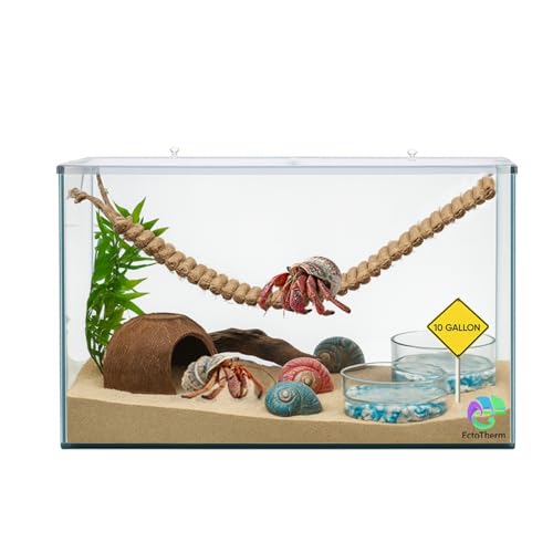 Hermit Crab Tank, Hermit Crab Cage and Enclosure, 10 Gallon