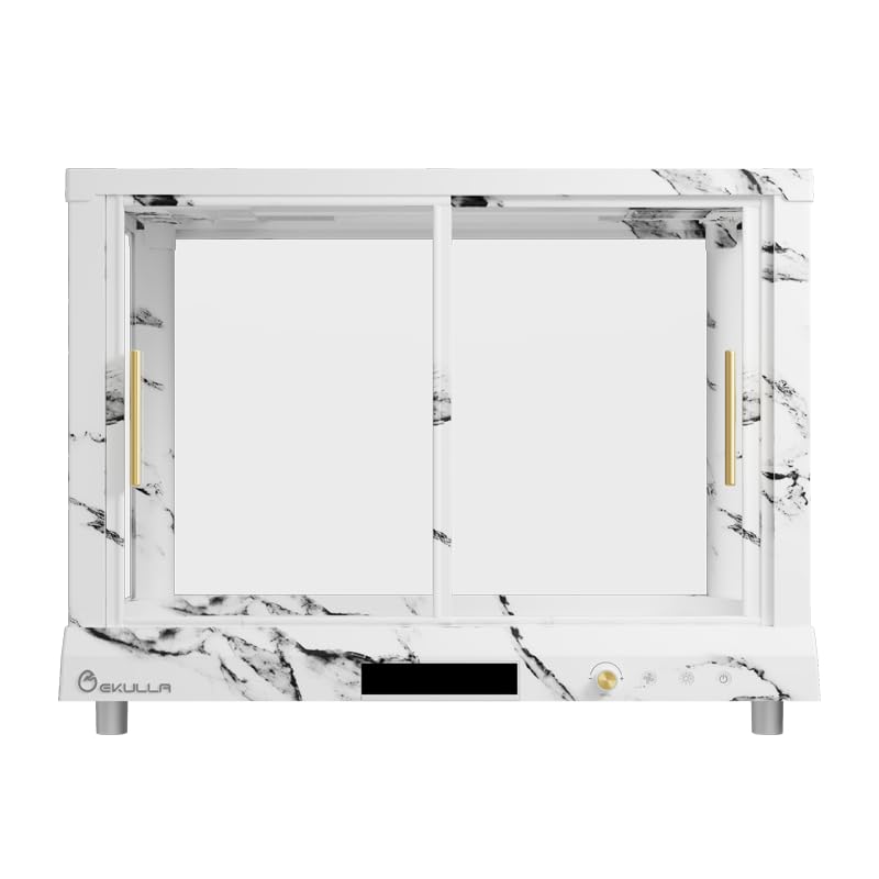 All-in-ONE Smart Reptile Tank, Reptile Enclosure，Terrarium Tank，Screen Ventilation Habitat，Amphibians，Suitable for Keeping Lizards, Geckos and Snakes (Marble, Plus) - color: MARBLE, size: PLUS