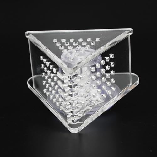 Aquarium Feeding Dish Transparent Acrylic Cone Worm Tray | Betta Fish Feeder with Suction Cup for Betta Frog Snails Puffer Turtle Coral Reef
