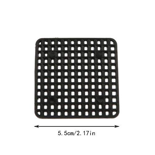 30pcs Flower Pot Hole Mesh Pads Plastic Square Thicken Breathable Net Bottom Grid Mat for Bonsai Garden Supplies