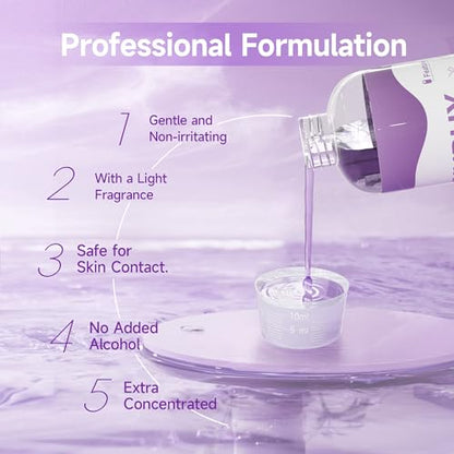 Upgraded KUNPHY Jewelry Cleaner, Professional Jewelry Cleaner Solution | 8.5 Oz * 2 Packs, Multi-Purpose for Silver, Gold, Diamonds, Eyeglasses and All Ultrasonic Cleaners - color: Purple+Purple