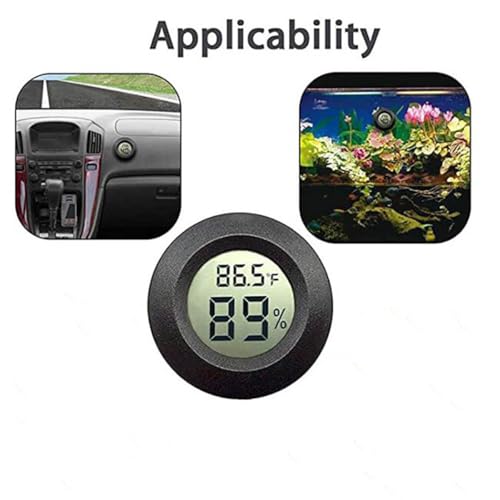 Mini Hygrometer Thermometer Digital Humidity Meter Indoor Outdoor Humidity Monitor Reptile Thermometer for Home Office Garden Cellar Fahrenheit/Celsius(℉/℃)
