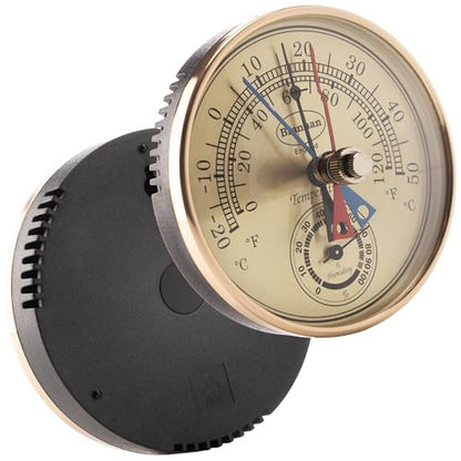 Brannan Max Min Thermometer and Hygrometer - Ideal Greenhouse Thermometer and Humidity Meter to Monitor Maximum and Minimum Temperatures and Humidity Easily Wall Mounted