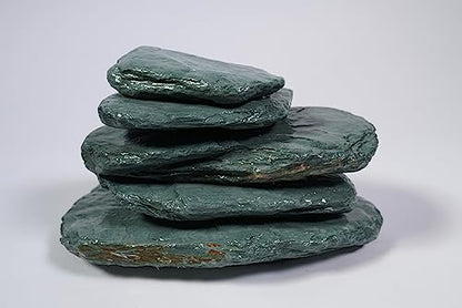 River Slate Stone Natural Aquascaping Rock 18lb Planted Aquarium | Flat layered texture; iwagumi and planted - size: 15 River Slate Stone(3-9 inches,18lbs)