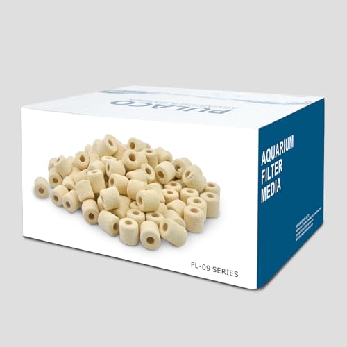 Aquarium Ceramic Ring, Filter Media for Fish Tank, Pond Filter, 1LB