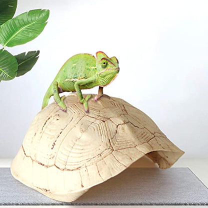 POPETPOP Turtle Shell Hideout Aquarium Basking Platform Resin Reptile Breeding Shelter for Freshwater and Saltwater Tanks Climbing Platform and Terrarium Decor 5.00 X 3.93 X 1.96 in 1 Pack
