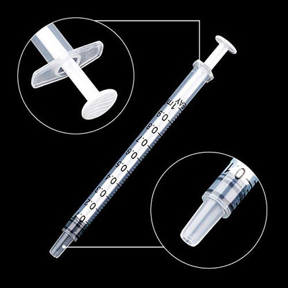 Frienda 20 Packs Syringes Without Needles,1 Ml | Large Plastic Measuring Tools for Food, Horse Care, Lab Dispensing, Graduated Markings, Reusable Multipurpose Applicators - size: 1 ml