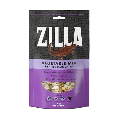 Zilla Reptile Food Munchies Vegetable Mix, 4-Ounce