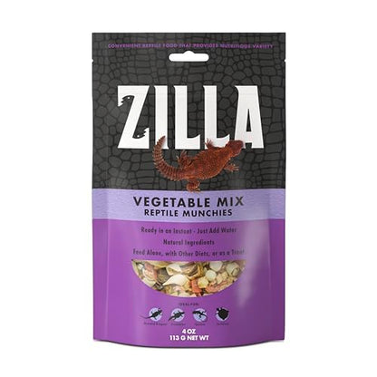 Zilla Reptile Food Munchies Vegetable Mix, 4-Ounce